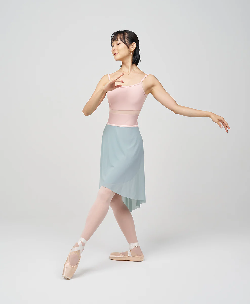 Long Flatter Wrap Skirt - Sage - Image 3