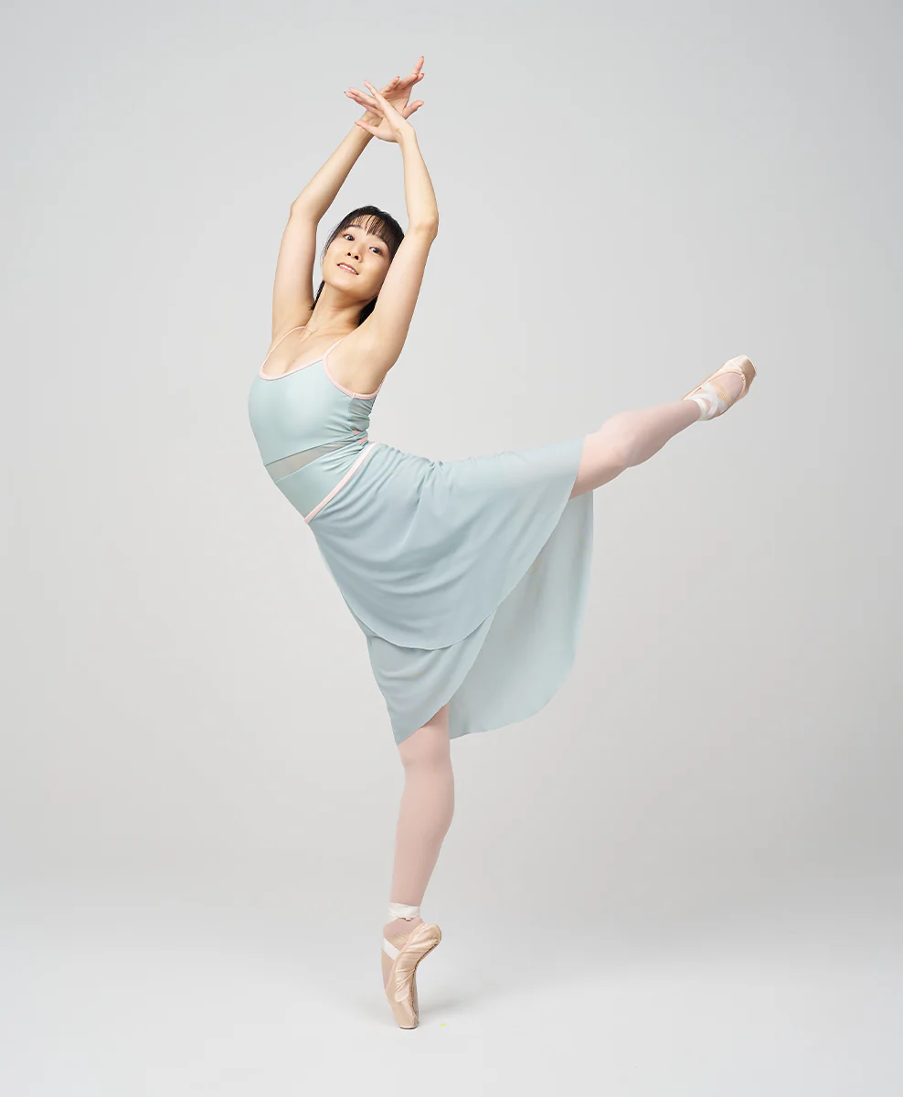 Long Flatter Wrap Skirt - Sage - Image 4