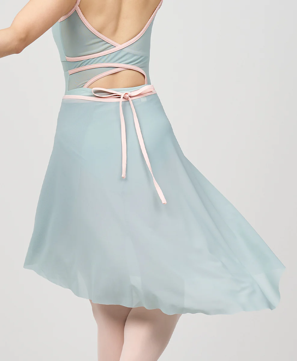 Long Flatter Wrap Skirt - Sage - Image 5