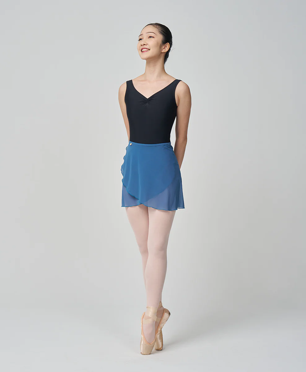 Short Mesh Wrap Skirt - Image 4